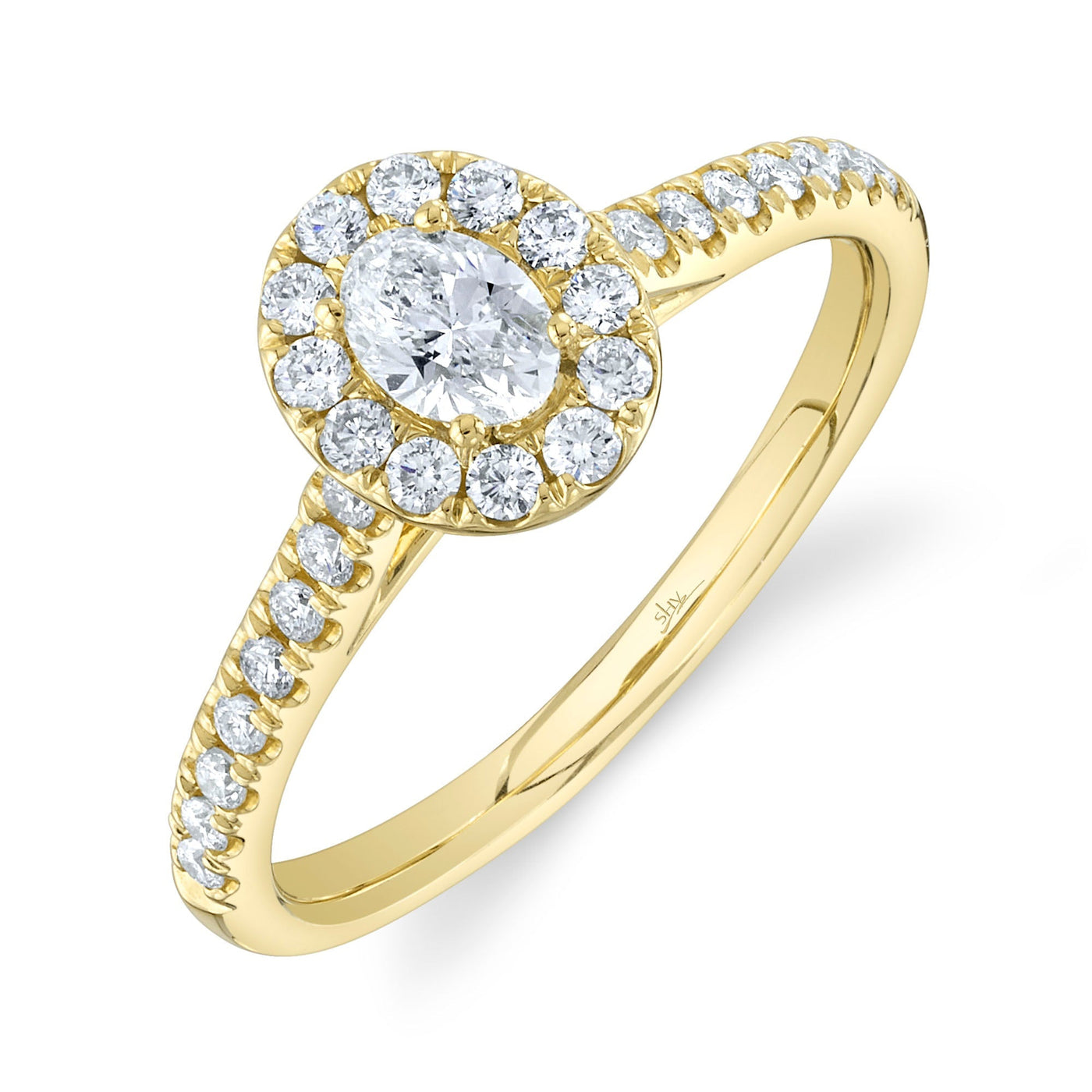 0.30CT-CTR(OVAL) 0.32CT-SIDE DIAMOND ENGAGEMENT RING