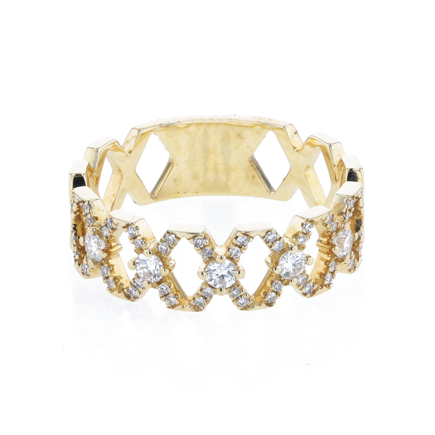 "The X-ellence Ring" 0.30 cttw Diamond Ring in 14k yellow gold