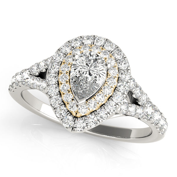 ENGAGEMENT RINGS PEAR HALO