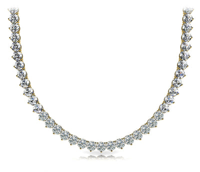 3 Prong Riviera Necklace