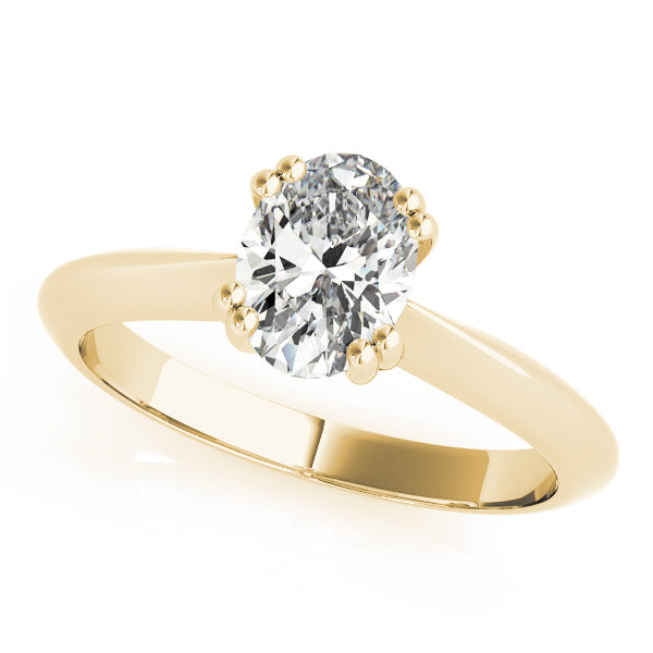 DOUBLE PRONG OVAL ENGAGEMENT RING