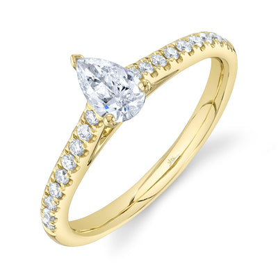 0.40CT-CTR(PEAR) 0.19CT-SIDE DIAMOND ENGAGEMENT RING